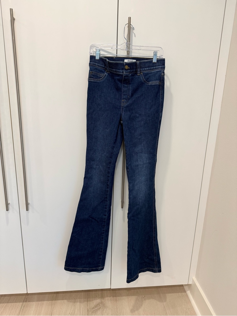 SPANX Size Small / Tall Dark Blue Flare Jeans